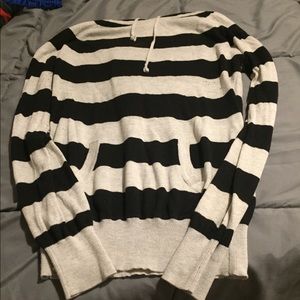 Long Sleeve, Hooded, striped shirt